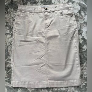 Classic Cream Denim Skirt
Main Street Exchange